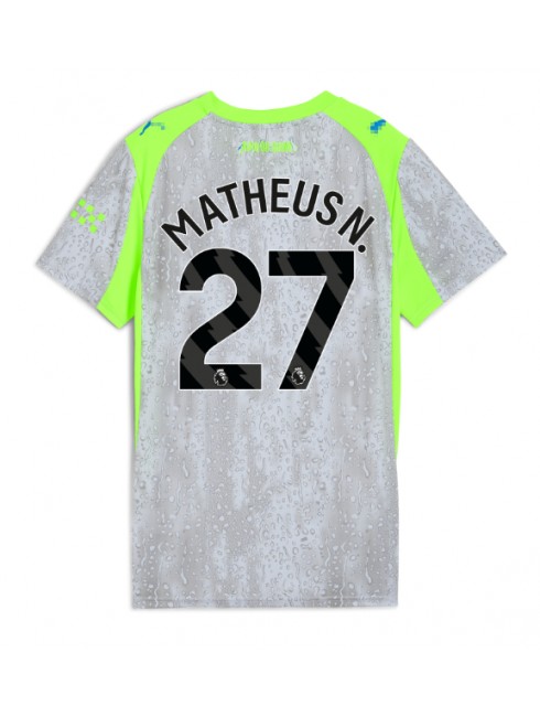 Ženski Nogometna dresi replika Manchester City Matheus Nunes #27 Tretji 2025-26 Kratek rokav Ženski Nogometna dresi replika Manchester City Matheus Nunes #27 Tretji 2025-26 Kratek rokav